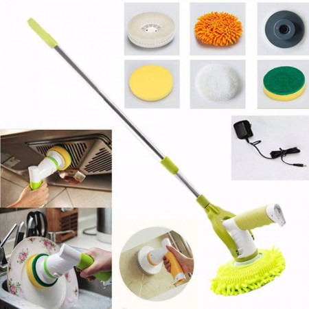 Electrical Adjustable Cleaning Brush 360 Automatic Rotation Mop - 2628