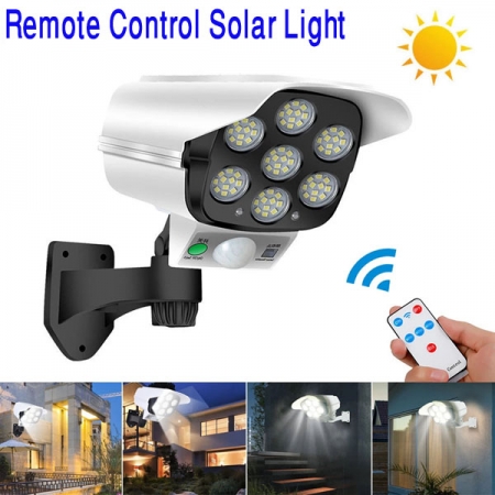 LED Remote Control Solar Motion Sensor Light