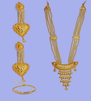 Indian Gold Plated Jewelry Set For Women K02