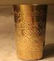 brass water glass