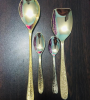 Brass spoon set