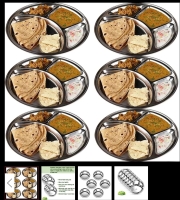270 g weight 6 pcs four chamber platter